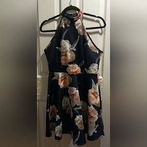 Charlotte Russe Mini Fit And Flair Dress L